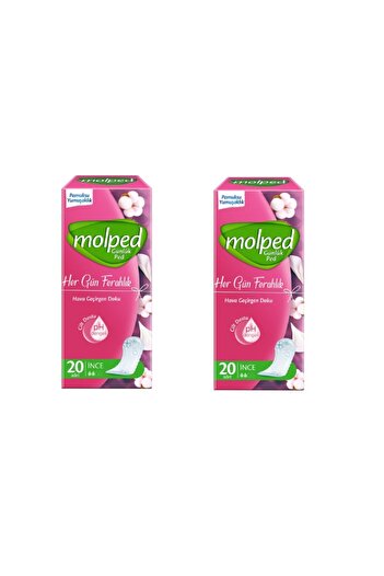 Molped 20 Pack Daily Pads Thin - 2 Pieces