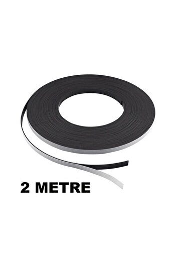 Dünya Magnet 2 Metre Şerit Magnet Mıknatıs - Arkası Yapışkanlı Çıkartmalı