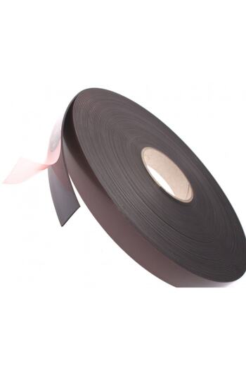 Dünya Magnet 2 Metre Yapışkanlı Şerit Mıknatıs Magnet Mıknatısı, Yapışkan Kalitesi, 2 Metre Uzunluk, En 20mm