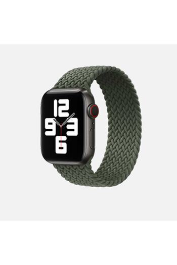 zore Apple Watch 40mm Straw Knitted Medium Cord-green