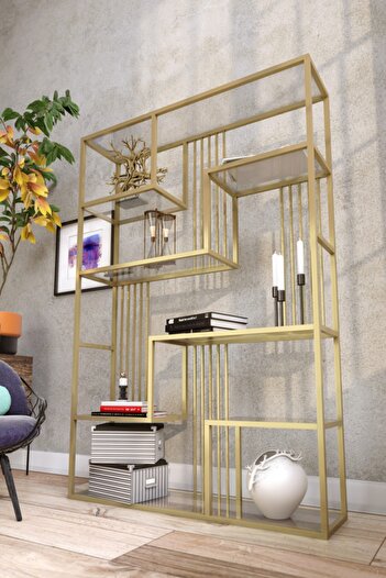Marsah Home Gold Kitaplık