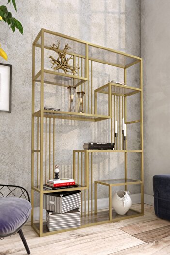 Marsah Home Gold Kitaplık