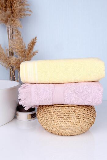 Baveno 100% Cotton Set of 2 Colorful 50x70 Hand/Face Towels
