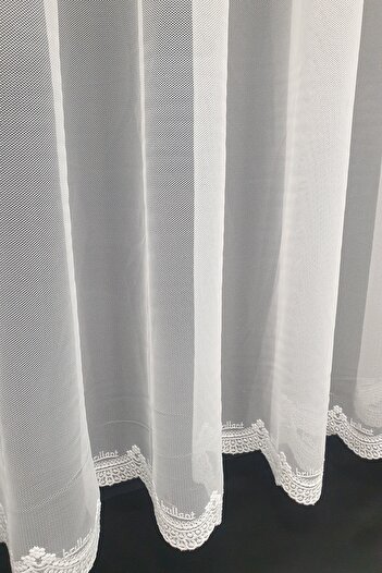 Brillant Grek Skirt Tipped Tulle Curtain Skirt Embroidered Tulle 3 Layers