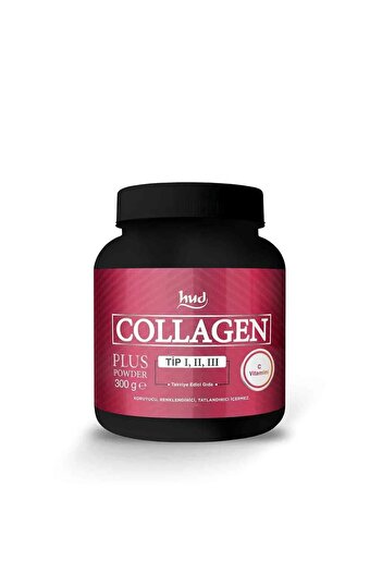 Hud Collagen Plus Powder 300 gr Type 1 - Type 2 - Type 3 Powder Collagen
