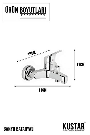 KUSTAR Chrome Mix Bathroom Shower Faucet Open Close Bathroom Sink Faucet