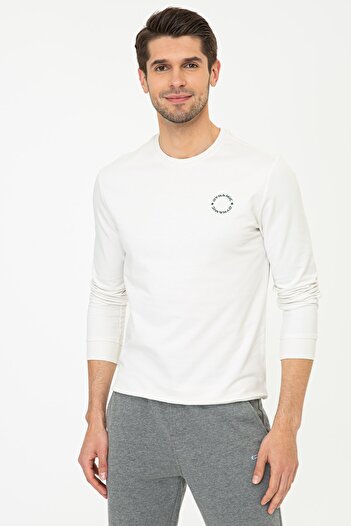 Pierre Cardin Ανδρικό φούτερ Ecru G021SZ082.000.1385138
