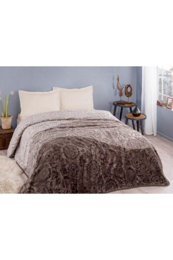 Özdilek Silver Double Blanket Brown 220x240