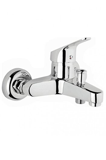 KUSTAR Chrome Mix Bathroom Shower Faucet Open Close Bathroom Sink Faucet