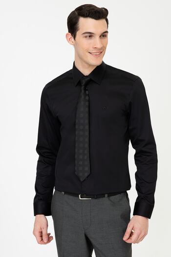 Pierre Cardin Μαύρο ανδρικό πουκάμισο G021SZ004.000.1324361