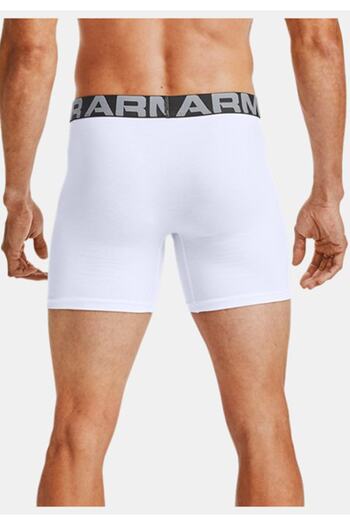 Under Armour Ανδρικό βαμβακερό φορτισμένο ®   Boxerjock 6". ®   – 3 Συσκευασία 1363617 -100
