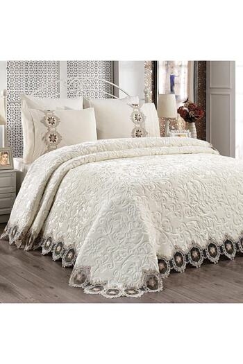 Sens Moi Sens&moi French Laced Bedspread (blanket and pique feature) 6 Pieces