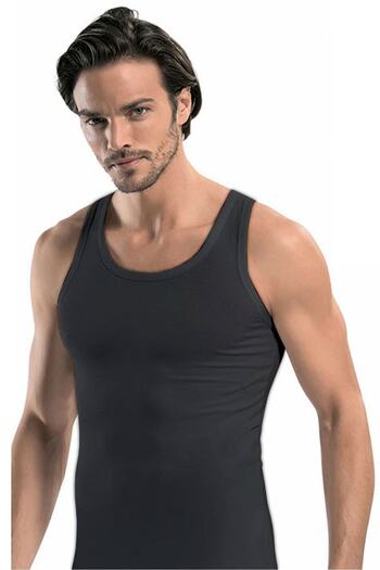 Erdem Men's Black Lycra Cotton Undershirt 3 Pieces