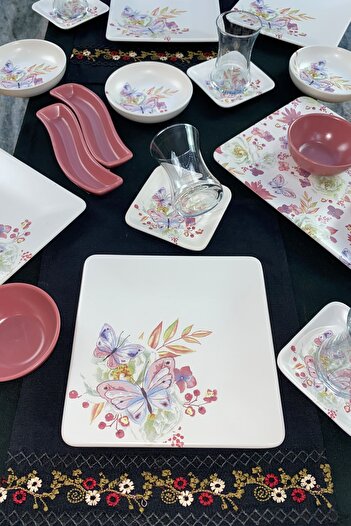 Keramika Spring Breakfast Set 21 Pieces for 4 People