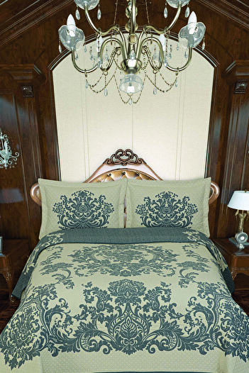 Veranova Home Cozy Chalet Double Face Pano Yatak Örtüsü Çift Kişilik Indigo