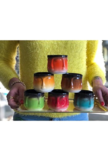 MeGgDecor Adler Colored Cup of 6