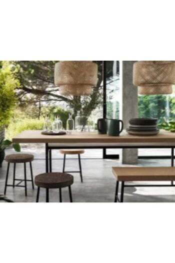 IKEA Sinnerlig Sarkıt Lamba Bambu Avize 50 Cm