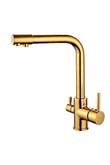 Fause Sink Faucet with Purification Outlet Gold Gold Kar102-g