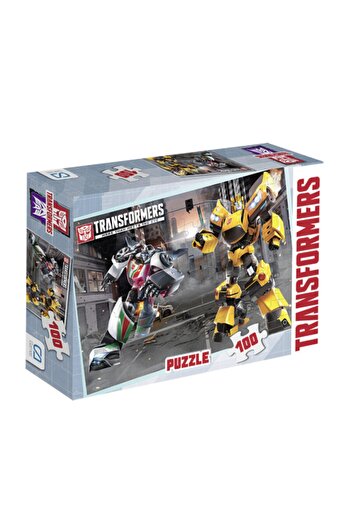 CA Games 2022 Yılbaşı Fırsatları - Transformers 100 Parça Kutulu Puzzle - ™ Beyaz At®