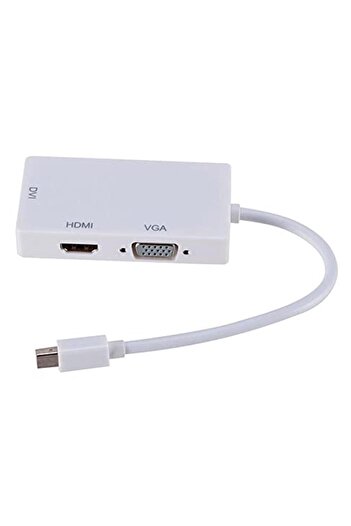 Alfais Marka: Al-4639 Mini Displayport Thunderbolt - Hdmi Vga Dvi Dönüştürücü Adaptör Kategori: Dön