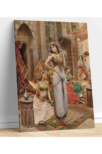 StellaStore Fabio Fabbi Pazar Yerinde Harem Güzelleri Kanvas Tablo