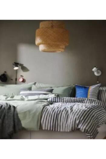 IKEA Sinnerlig Sarkıt Lamba Bambu Avize 50 Cm