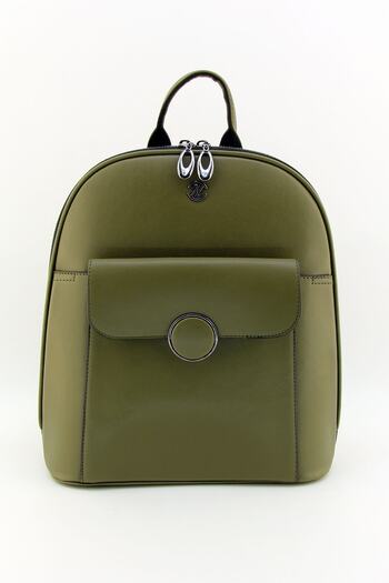 HNB Women's Khaki Molded Multi-Pocket Women's Backpack