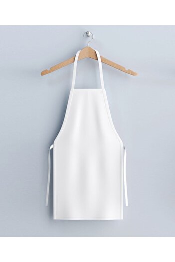 enmalife White Duck Fabric Kitchen Cook Apron