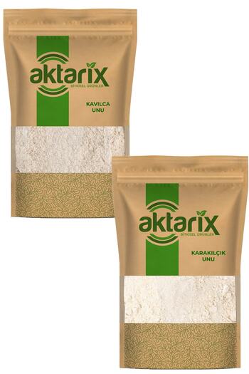 aktarix 1 Kg Siyez Unu + 1 Kg Kavılca Bulguru Unu + 1 Kg Karakılçık Buğdayı Unu