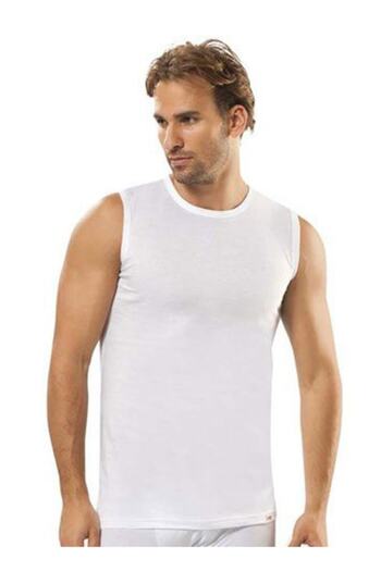 Jiber White Undershirt Men's 6-Pack - Zero Sleeve (126)