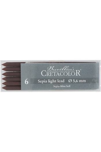 CretaColor Sepia Light Portmin End 5.6mm 6 pcs 26322
