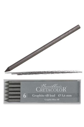 CretaColor Graphite 6b Portmin End 5.6mm 6-pack 26186