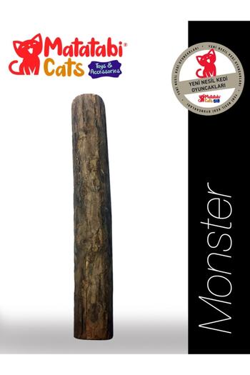 MATATABİ CATS Stick Monster Natural Cat Chew Stick, Cat Toy 12 Cm (Not catnip)
