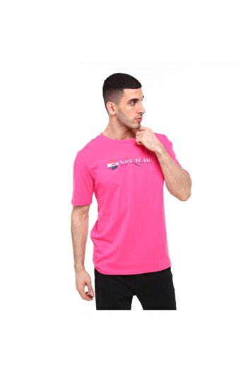 raru Ανδρικό μπλουζάκι από 100% βαμβάκι S.p.q.o.r Arve Fuchsia