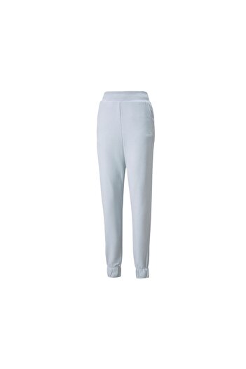 Puma Ess Embroidery Παντελόνι ψηλόμεσο Tr Cl Γυναικείο casual φούτερ 84709383   Λευκό