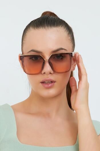 Nilu Moda New Season Women's Sunglasses, Honey Motif