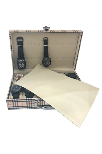 STAND MARKET Clock Bag Imported 12-Piece Plaid Pattern