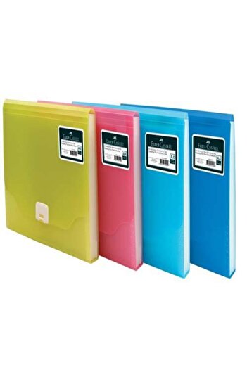 Faber Castell Brand: Faber-castell5075392300 Gusseted File Neon Colors, Dark Blue Category: Files