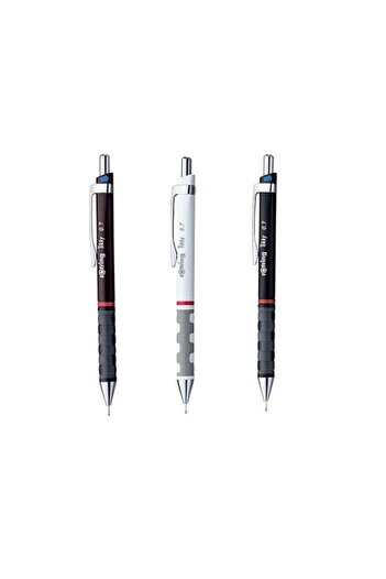 Rotring Tikky Versatil Pen 0.7 Mm Claret Red-black-white