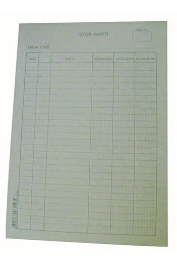 Dilman Cari Account Card Large Vertical 100 Pieces