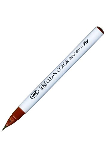Zig Clean Color Real Brush Rb-6000At 060 Brown Brush Tip Pen