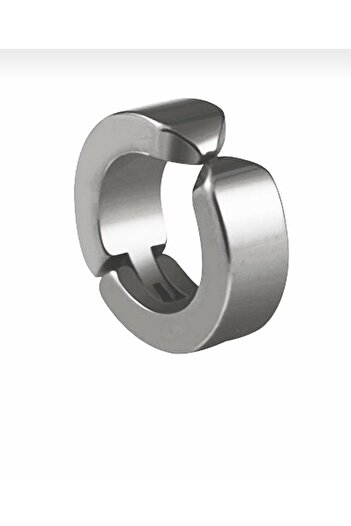 Yeşim Aksesuar Non-Hole Compressed Steel Men's Earring Clip Spring Single Earring