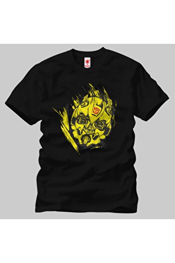 Crazy Ανδρικό T-Shirt - Transformers Bumblebee Head Splash