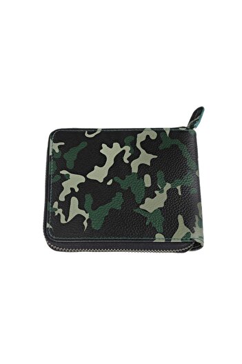 Zippo Зелений гаманець Camo з блискавкою - 2006055