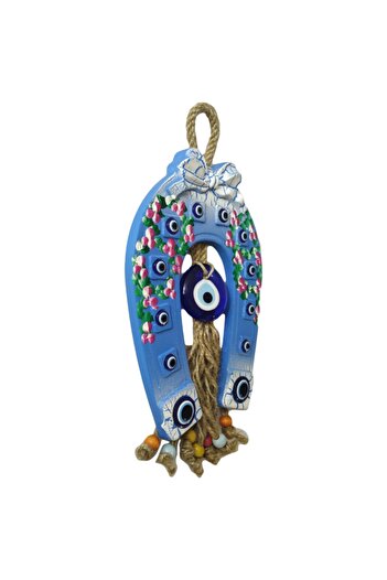 bimbambom Horseshoe Door Ornament, Evil Eye Beaded Wall Ornament, Garden Ornament, Pendulum