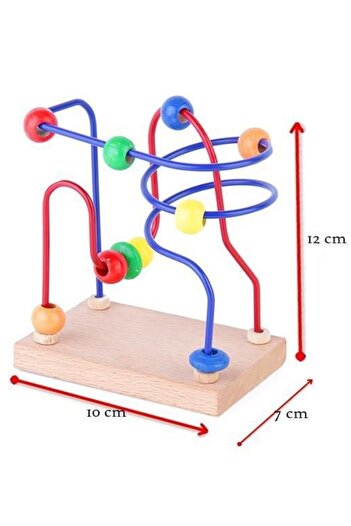 RoseRoi Wooden 8 Note Cellophane Xylophone + Mini Spiral + Maracas + Tower Educational Toy Set