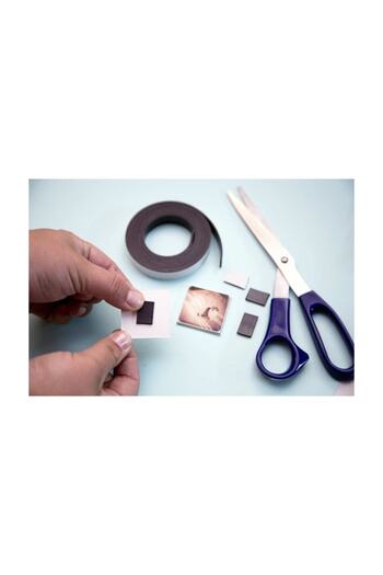Dünya Magnet 2 Metre Şerit Magnet Mıknatıs - Arkası Yapışkanlı Çıkartmalı