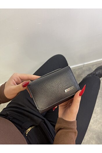 DERKON Small Convenient Genuine Leather Women's Wallet That Can Fit Into Any Bag