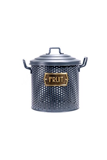 The Mia Fruit Storage Container - 30x23x23cm Space Gray By Zuri