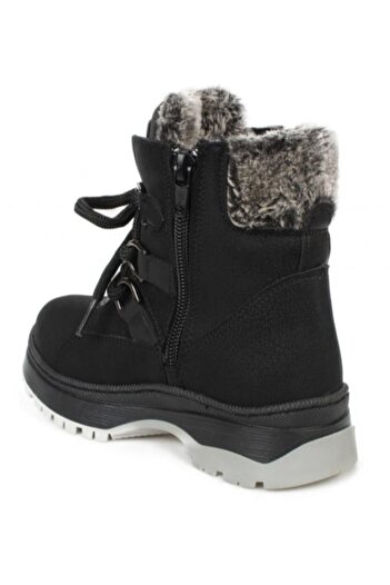 Vicco Alexis Siyah Unisex Içi Yünlü Fermuarlı Kız Çocuk Botu
